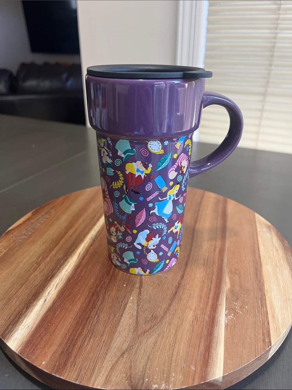 Disney Alice in Wonderland Ceramic Travel Mug with Lid